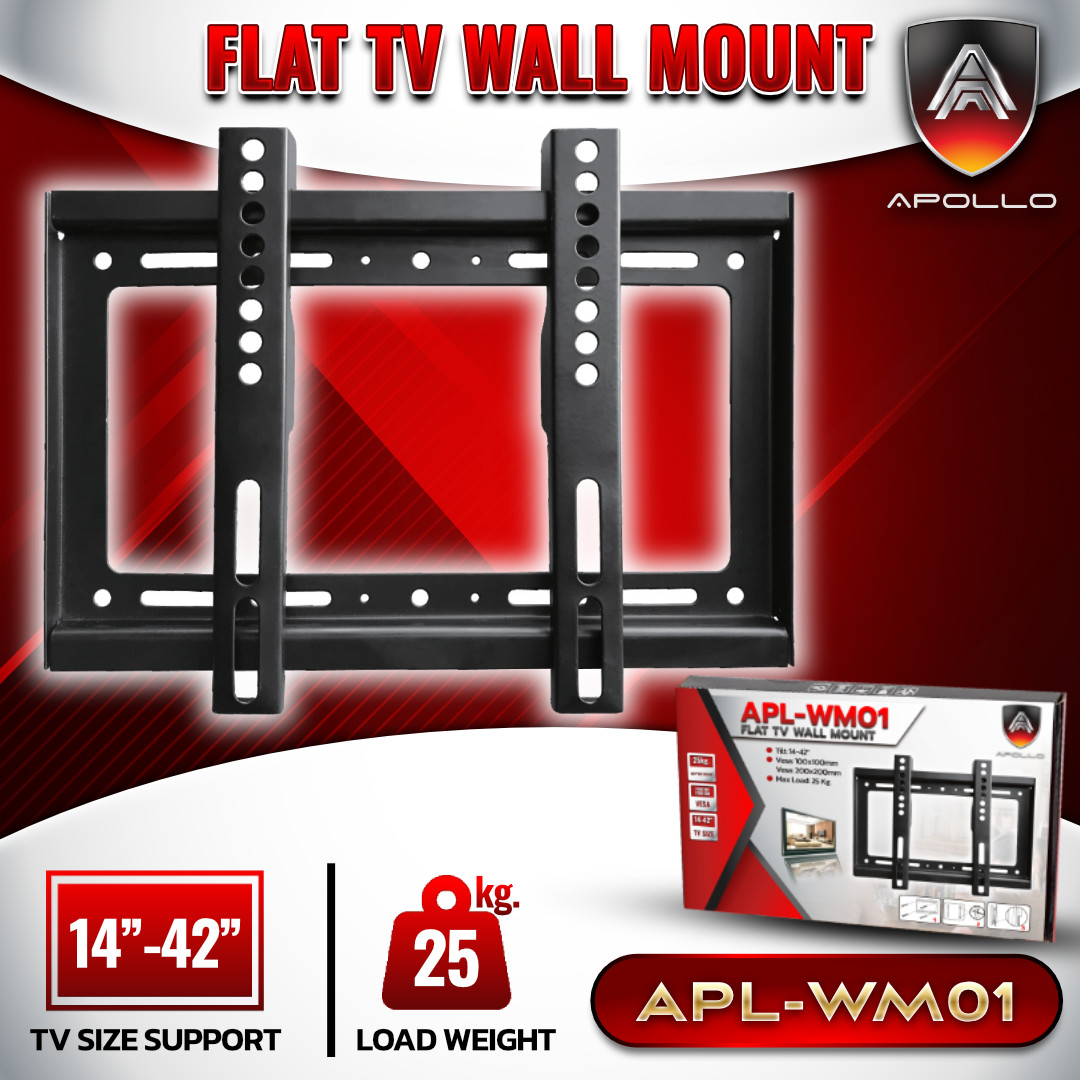 APOLLO ขาแขวนทีวี รุ่น APL-WM01 สำหรับจอขนาด 14"-42" Wall mount