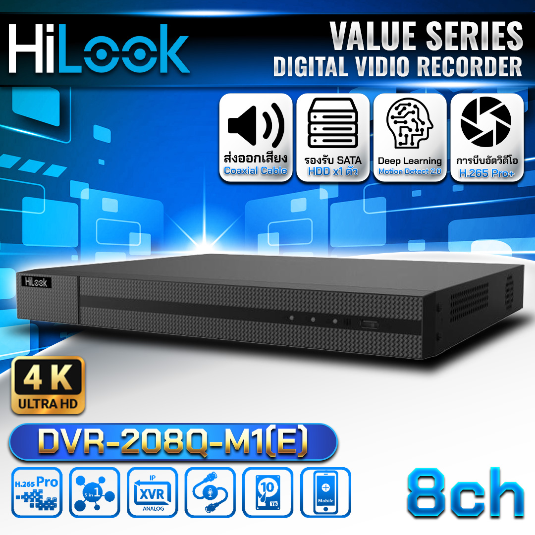 เครื่องบันทึก 8 ช่อง DVR-208Q-M1(E)