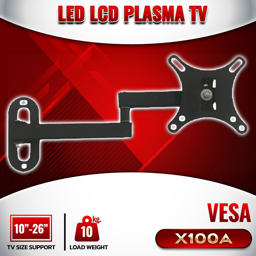 ขาแขวนทีวี รุ่น X100A  สำหรับทีวี 10"- 26" Wall mont